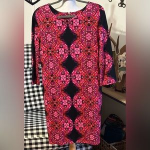 Taylor Size Large Print Dress
